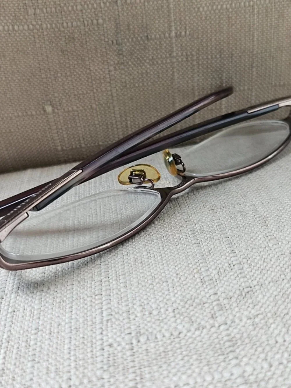 Vintage Anne Klein Women Glasses Frame Half Rim Glasses eyewear Bronze AKNY9096